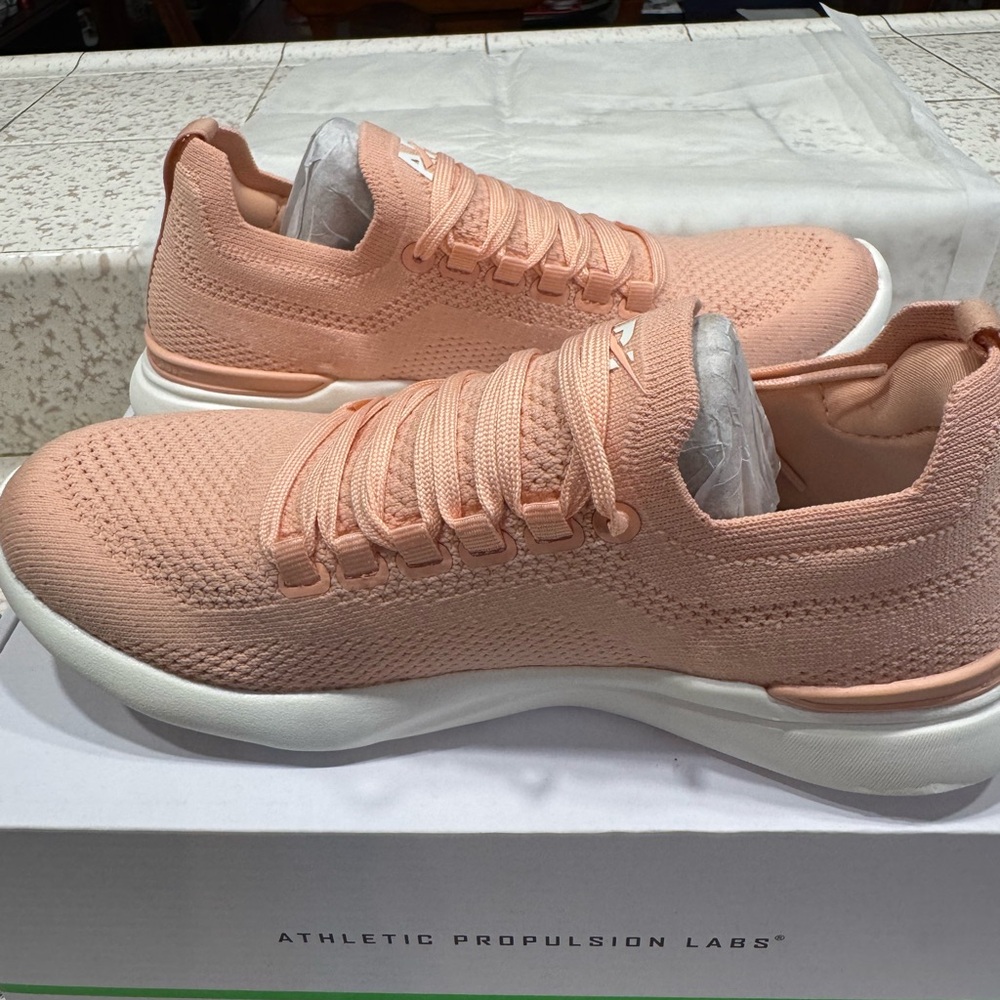 APL Women's Techloom Breeze Blush/Ivory 7.5 Athletic Sneakers